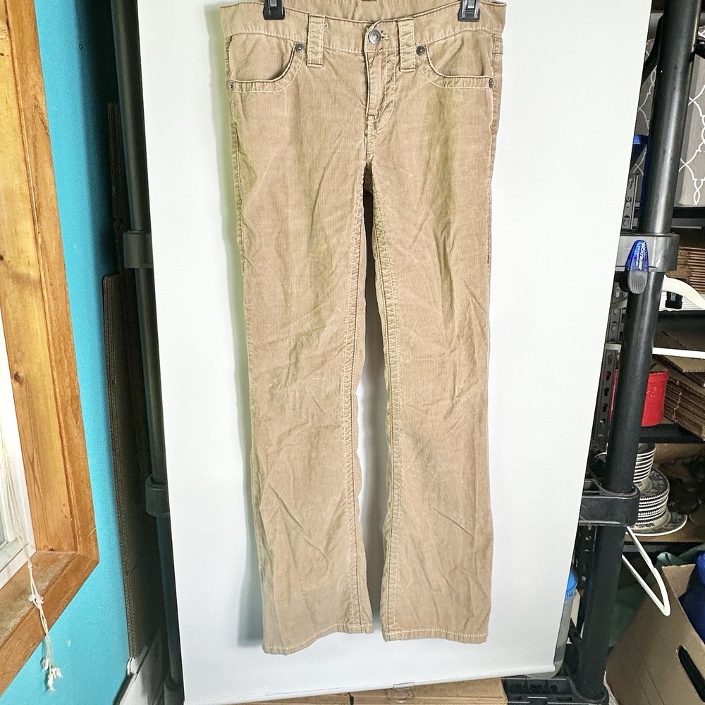 Vintage London Jean Brown Corduroy Bootcut Low Rise Pants Womens 4 Y2K Very Gd